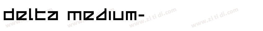 Delta Medium字体转换